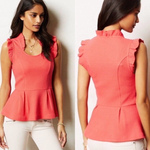 anthropologie postmark peplum top